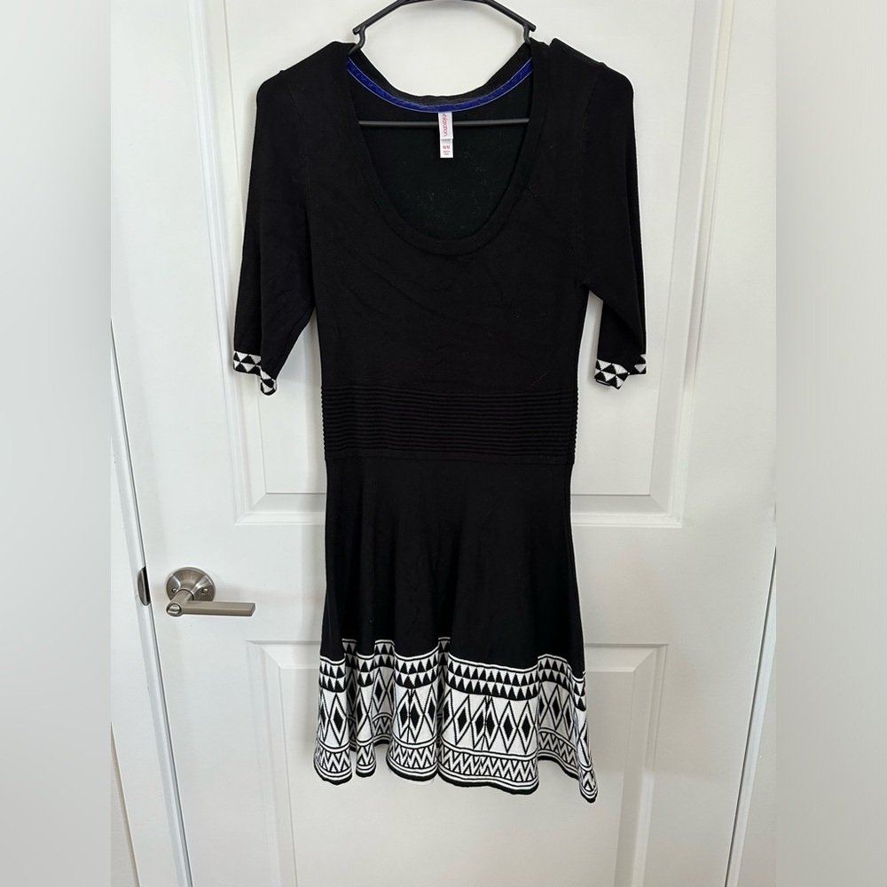 Black midi dress